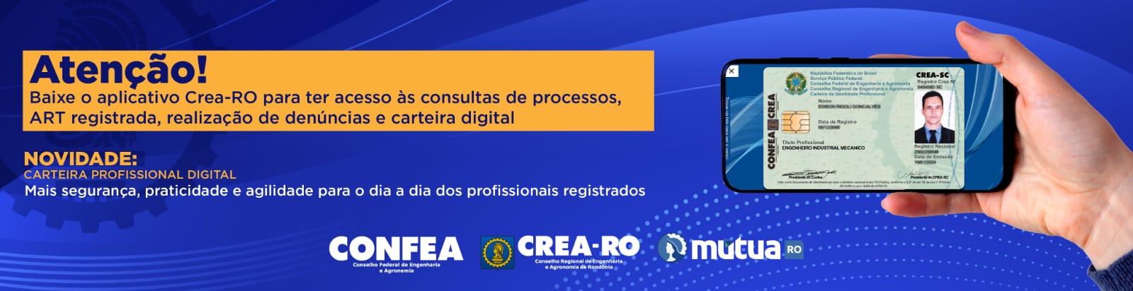 Crea-RO lança aplicativo multifuncional 